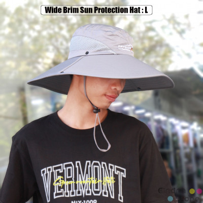 Wide Brim Sun Protection Hat : L